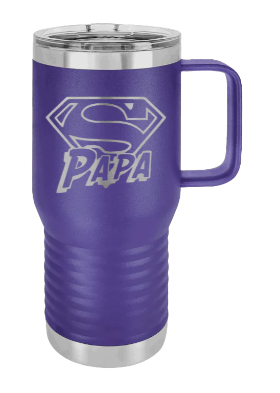 Super Papa - 20oz Mug Laser Engraved - Image 12