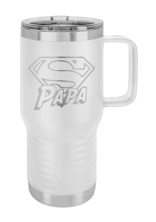 Super Papa - 20oz Mug Laser Engraved - Image 15