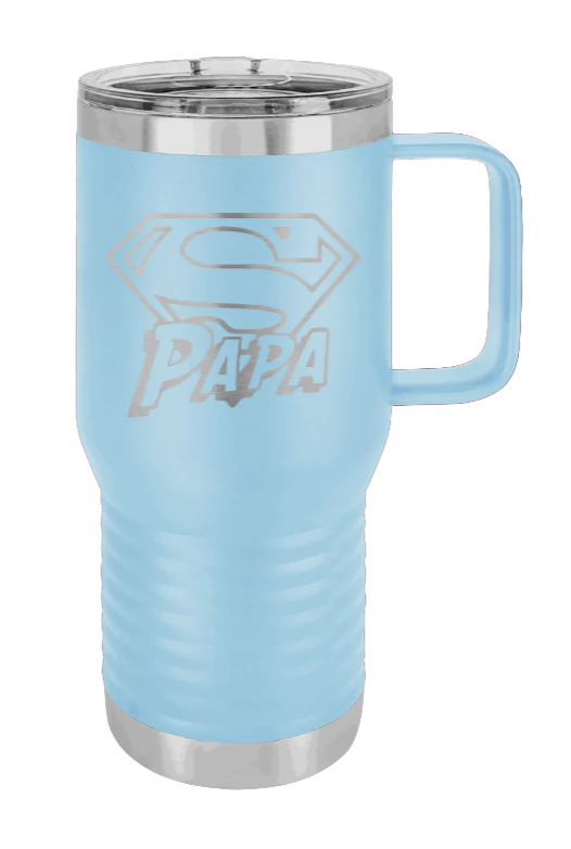 Super Papa - 20oz Mug Laser Engraved - Image 5