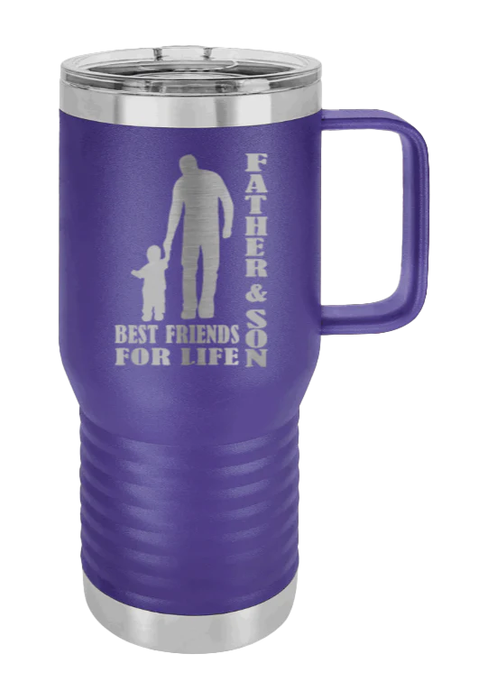 Father And Son Best Friends For Life - 20oz Mug Laser Engraved - Image 12