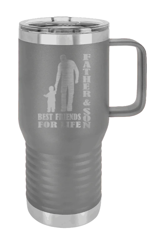Father And Son Best Friends For Life - 20oz Mug Laser Engraved - Image 3