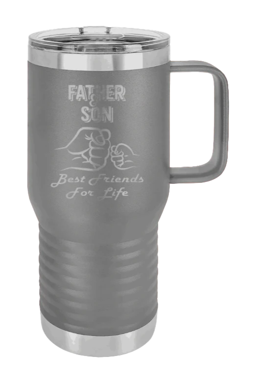 Father And Son Fist Bump - 20oz Mug Laser Engraved - Image 3