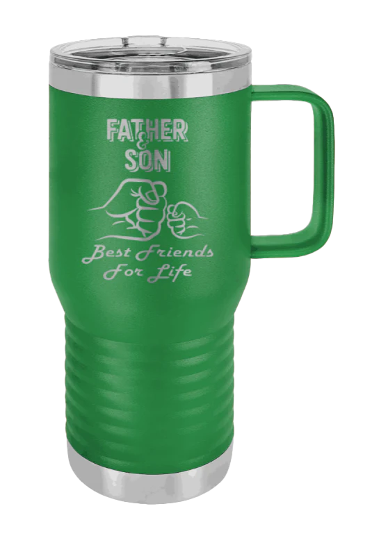 Father And Son Fist Bump - 20oz Mug Laser Engraved - Image 4