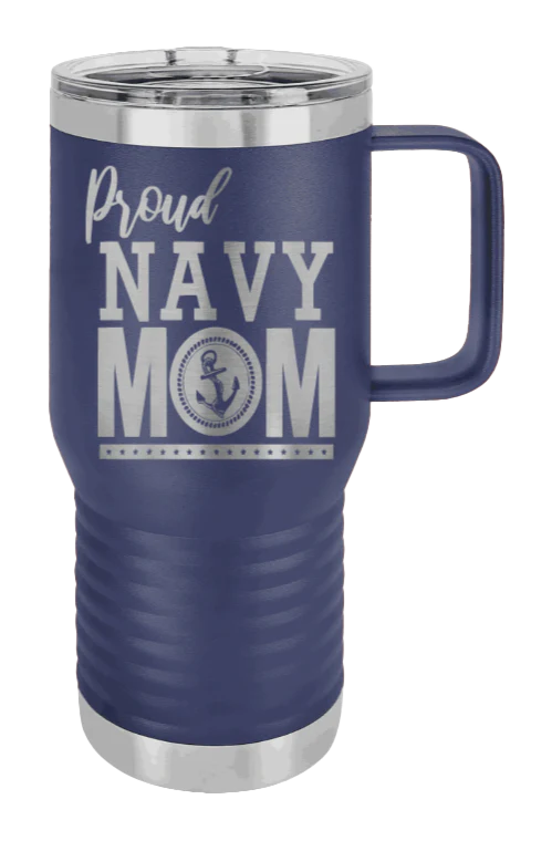 Navy Mom - 20oz Mug Laser Engraved - Image 8