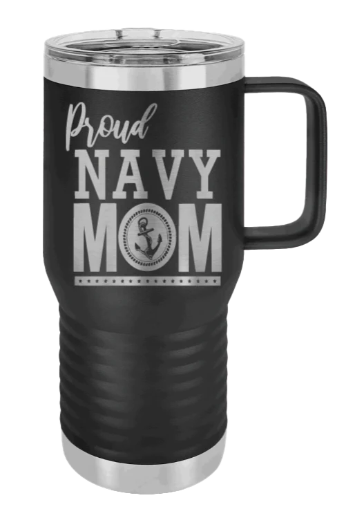 Navy Mom - 20oz Mug Laser Engraved - Image 9