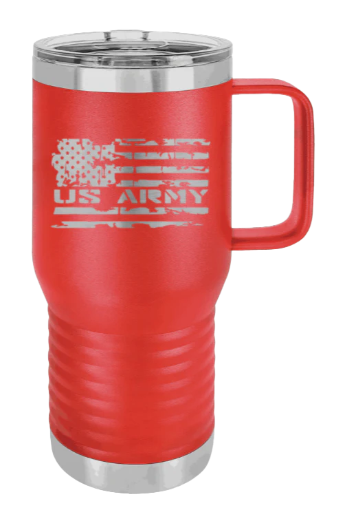 Army Flag - 20oz Mug Laser Engraved - Image 13