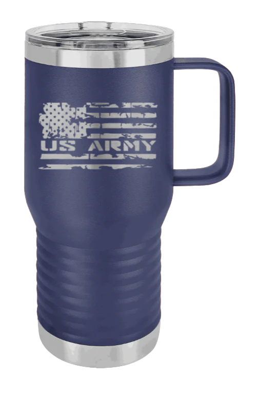 Army Flag - 20oz Mug Laser Engraved - Image 8
