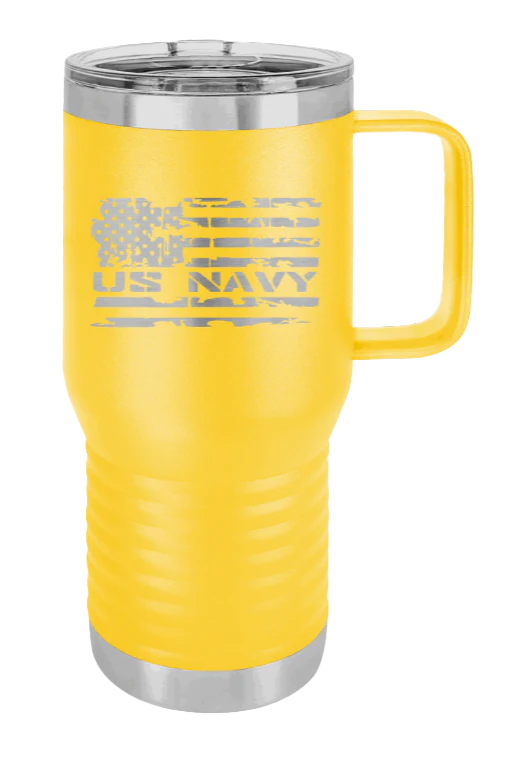 Navy Flag - 20oz Mug Laser Engraved - Image 16