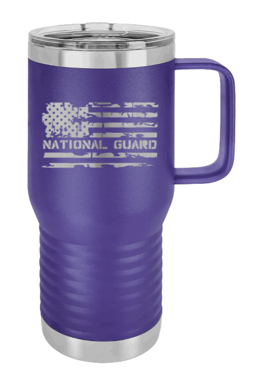National Guard Flag - 20oz Mug Laser Engraved - Image 12
