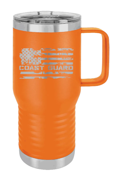 Coast Guard Flag - 20oz Mug Laser Engraved - Image 10
