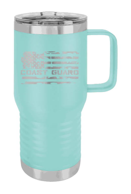 Coast Guard Flag - 20oz Mug Laser Engraved - Image 14