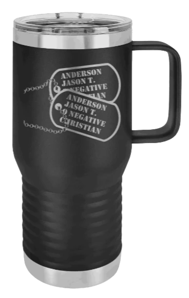 Dog Tags - 20oz Mug Laser Engraved