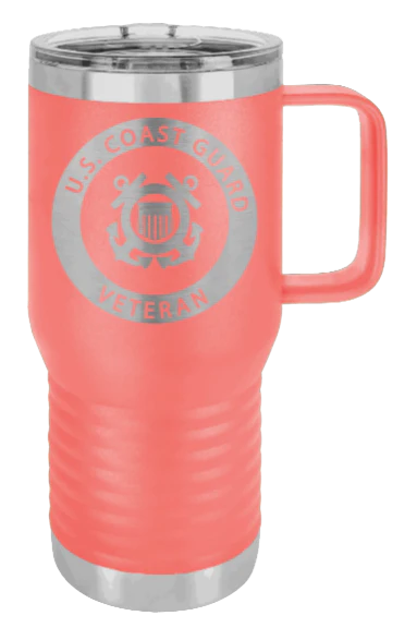 Coast Guard Veteran - 20oz Mug Laser Engraved - Image 3