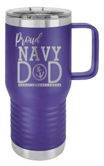 Navy Dad - 20oz Mug Laser Engraved - Image 13