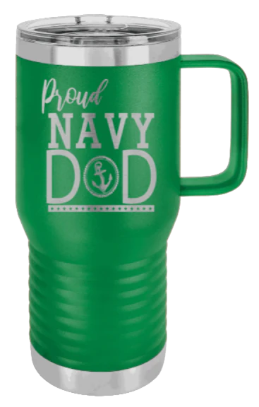 Navy Dad - 20oz Mug Laser Engraved - Image 5