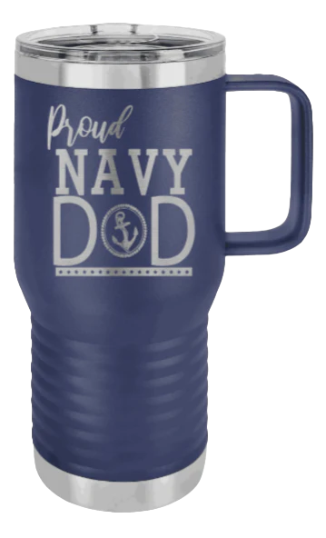 Navy Dad - 20oz Mug Laser Engraved - Image 9