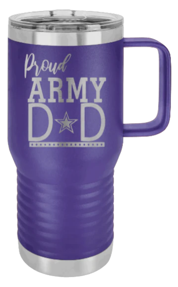 Army Dad - 20oz Mug Laser Engraved - Image 13