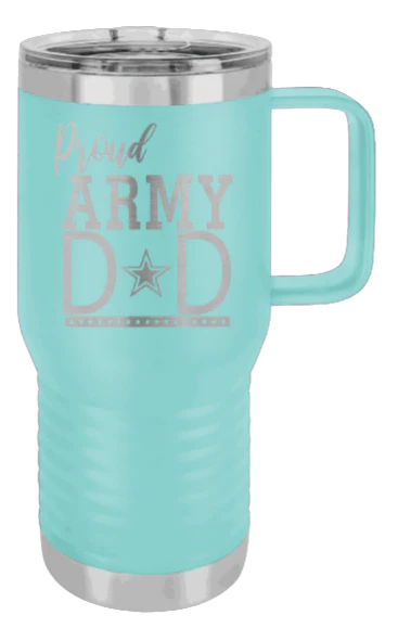 Army Dad - 20oz Mug Laser Engraved - Image 15