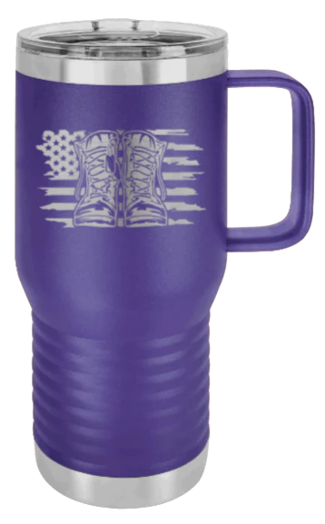 Combat Boots Flag - 20oz Mug Laser Engraved - Image 13