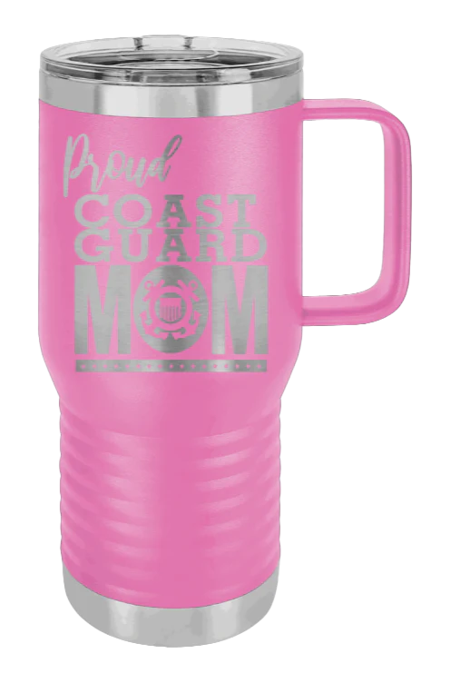 Coast Guard Mom - 20oz Mug Laser Engraved - Image 11