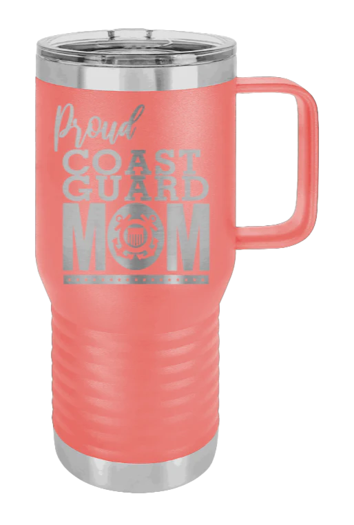 Coast Guard Mom - 20oz Mug Laser Engraved - Image 2