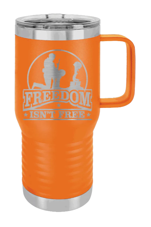 Freedom Isn't Free - 20oz Mug Laser Engraved - Image 10
