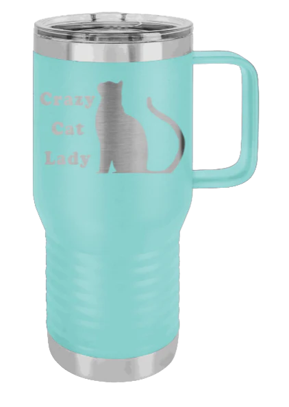 Crazy Cat Lady - 20oz Mug Laser Engraved - Image 14