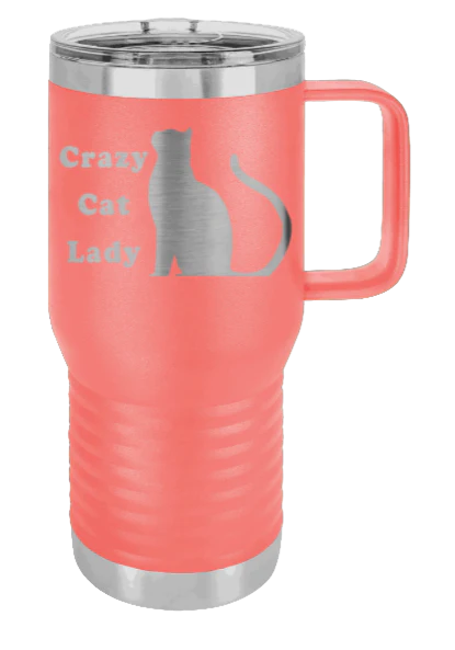 Crazy Cat Lady - 20oz Mug Laser Engraved - Image 2