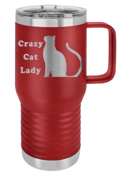 Crazy Cat Lady - 20oz Mug Laser Engraved - Image 7