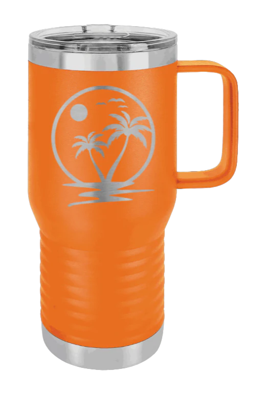 Palm Trees 2 - 20oz Mug Laser Engraved - Image 10