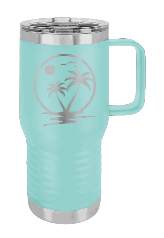 Palm Trees 2 - 20oz Mug Laser Engraved - Image 14