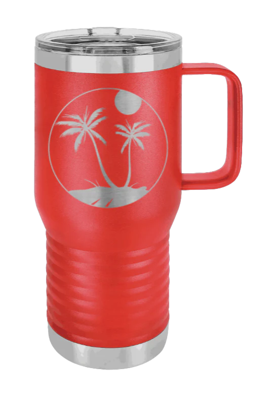 Palm Trees 3 - 20oz Mug Laser Engraved - Image 13