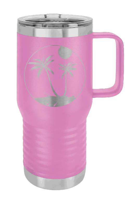 Palm Trees 3 - 20oz Mug Laser Engraved - Image 6
