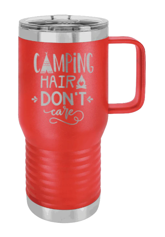 Camping Hair Don't Care - 20oz Mug Laser Engraved - Image 13