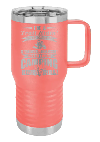 Trail Riding Camp Girl - 20oz Mug Laser Engraved - Image 3
