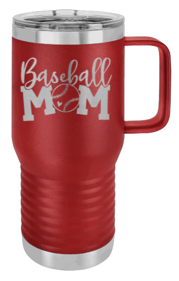 Baseball Mom - 20oz Mug Laser Engraved - Image 8