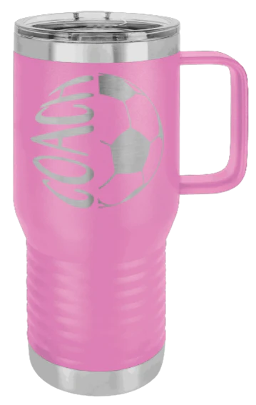 Soccer Ball Coach - 20oz Mug Laser Engraved - Image 7