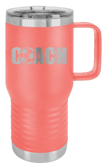 Soccer Coach - 20oz Mug Laser Engraved - Image 3