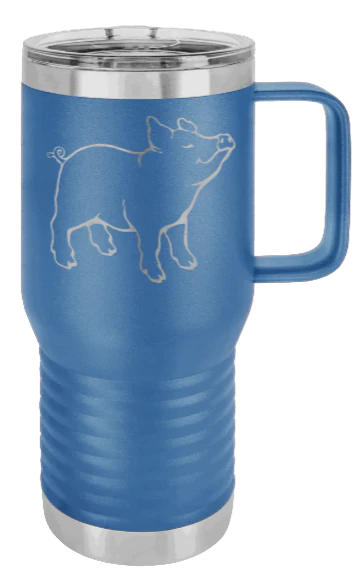 Pig - 20oz Mug Laser Engraved - Image 2