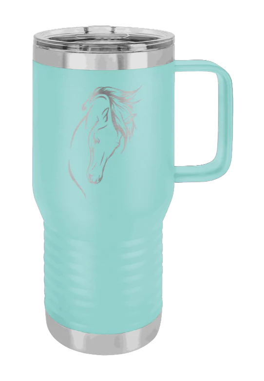 Horse 2 - 20oz Mug Laser Engraved - Image 14