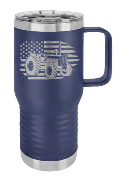 Tractor Flag - 20oz Mug Laser Engraved - Image 8