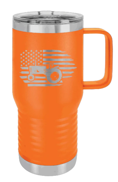 Tractor Flag 2 - 20oz Mug Laser Engraved - Image 11