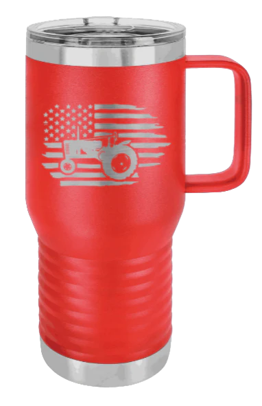 Tractor Flag 2 - 20oz Mug Laser Engraved - Image 14