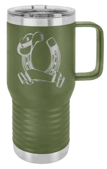 Horse Banner - 20oz Mug Laser Engraved - Image 10