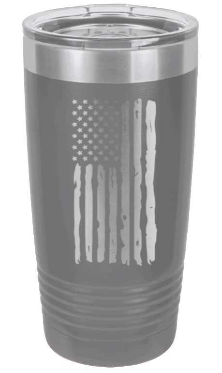 Distressed Flag - 20oz Tumbler - Image 4