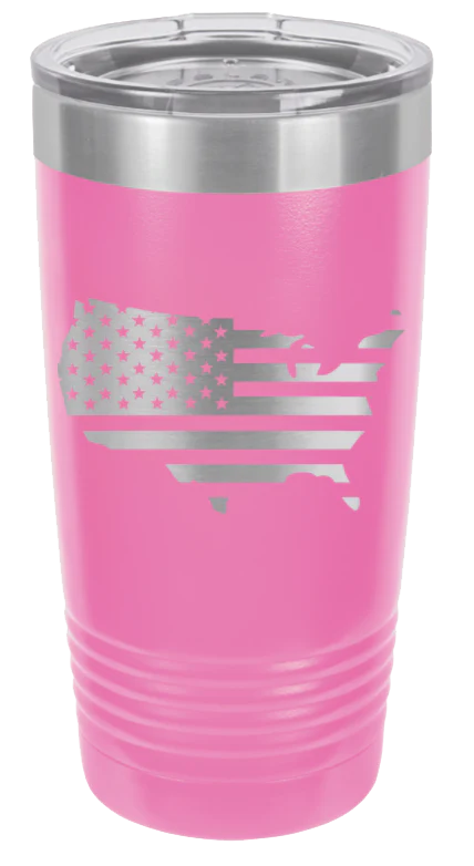 USA Flag Cutout - 20oz Tumbler - Image 12