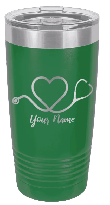 Heart Stethoscope 2 - 20oz Tumbler - Image 5