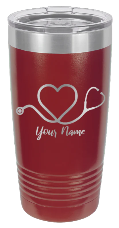 Heart Stethoscope 2 - 20oz Tumbler - Image 8