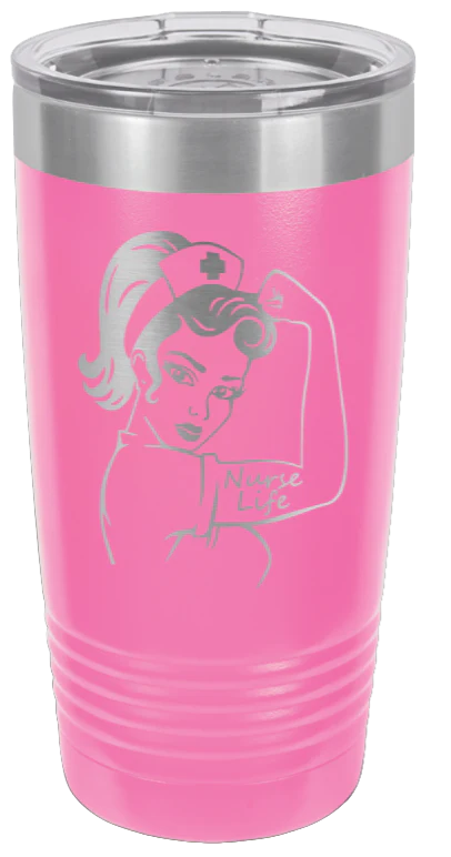 Nurse Life Girl - 20oz Tumbler - Image 12