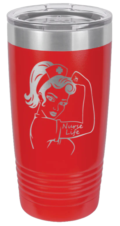 Nurse Life Girl - 20oz Tumbler - Image 14